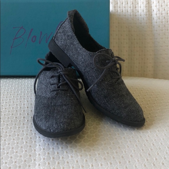Blowfish Shoes - Herringbone Flannel Oxford Shoes